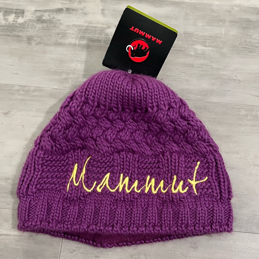 Mammut Purple Beanie NWT